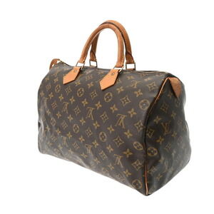 Louis Vuitton Brown Canvas Monogram Handbag French Speedy